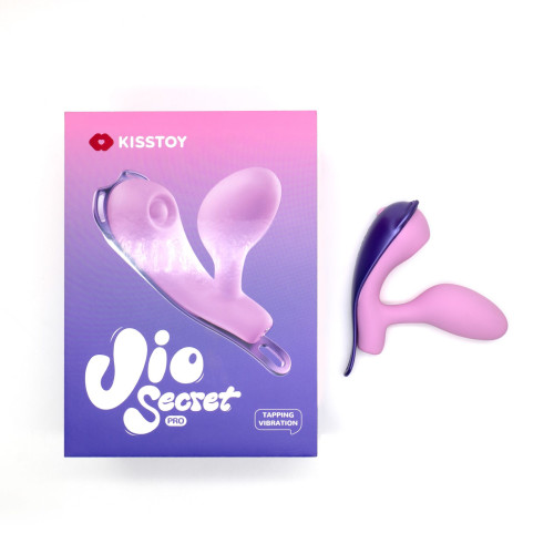 Віброяйце під одяг KISSTOY Viosecret Pro, з пульсацією для клітора, трусики-стрепи в комплекті