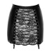 Спідниця Noir Handmade F341 Powerwetlook and lace skirt - L - Фото №8