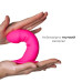Дилдо с присоской Adrien Lastic Hitsens 2 Pink, отлично для страпона, макс. диам. 4см, длина 16,7см - Фото №3