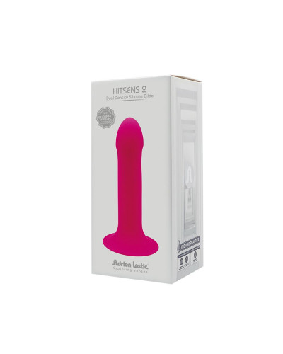 Дилдо с присоской Adrien Lastic Hitsens 2 Pink, отлично для страпона, макс. диам. 4см, длина 16,7см - Фото №6