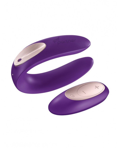 Вібратор для пар Satisfyer Double Plus Remote з пультом ДК та двома моторчиками - Фото №1