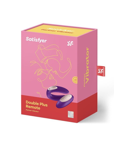 Вібратор для пар Satisfyer Double Plus Remote з пультом ДК та двома моторчиками - Фото №2