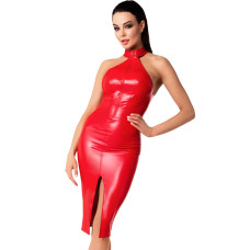 Сукня Noir Handmade F354 Red powerwetlook dress - L