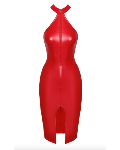 Платье Noir Handmade F354 Red powerwetlook dress - XL - Фото №7