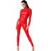 Комбінезон Noir Handmade F353 Red powerwetlook overall - 3XL - Фото №1
