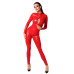 Комбінезон Noir Handmade F353 Red powerwetlook overall - 3XL - Фото №3