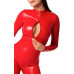 Комбінезон Noir Handmade F353 Red powerwetlook overall - 3XL - Фото №5