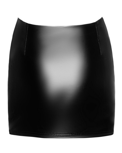 Спідниця Noir Handmade F345 Powerwetlook skirt with garter - 3XL - Фото №6