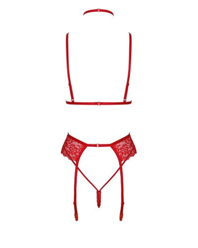 Комплект Kissable Bondage Kiss Set Red L/XL - Фото №9