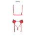 Комплект Kissable Bondage Kiss Set Red L/XL - Фото №9