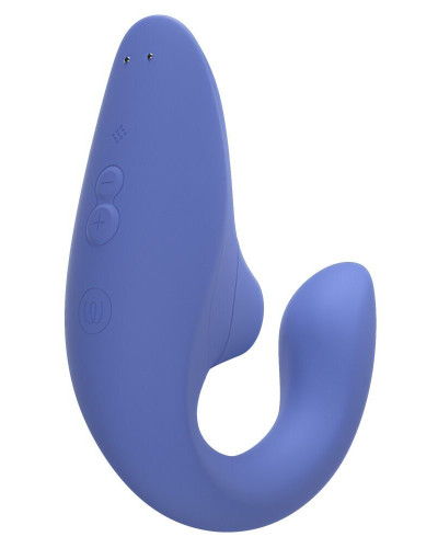 Вакуумний кліторальний стимулятор Womanizer Blend Vibrant Blue - Фото №3
