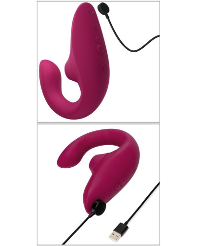 Вакуумний кліторальний стимулятор Womanizer Blend Vibrant Pink - Фото №5