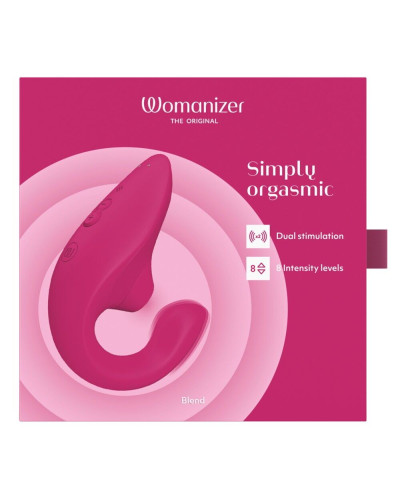 Вакуумний кліторальний стимулятор Womanizer Blend Vibrant Pink - Фото №7