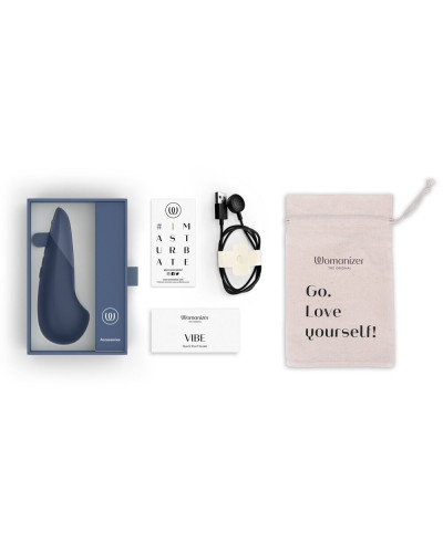 Вібратор Womanizer Vibe Dark Blue - Фото №7