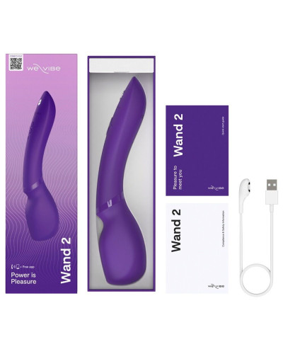 Вібромасажер We-Vibe Wand 2 Purple - Фото №6