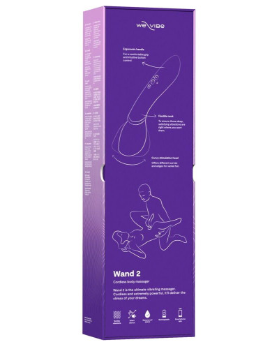 Вібромасажер We-Vibe Wand 2 Purple - Фото №9