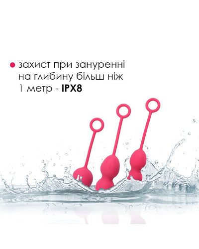 Набір вагінальних кульок зі зміщеним центром ваги Svakom Nova Plum Red (м'ята упаковка!!!) - Фото №5