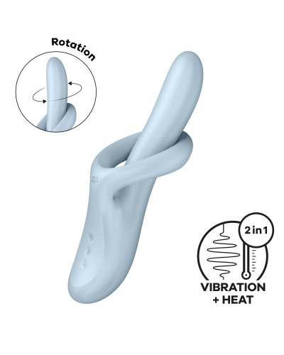 Вібратор Satisfyer Heat Flex 4 Blue - Фото №1
