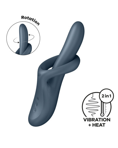 Вібратор Satisfyer Heat Flex 4 Grey - Фото №1