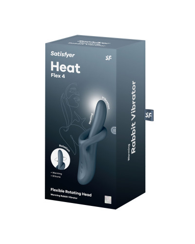 Вібратор Satisfyer Heat Flex 4 Grey - Фото №6