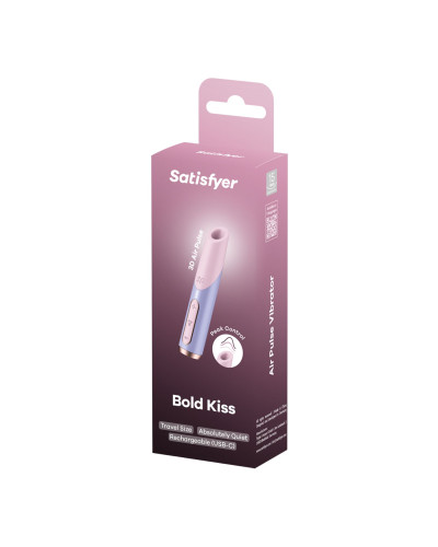 Вакуумный стимулятор Satisfyer Bold Kiss Violet - Фото №5