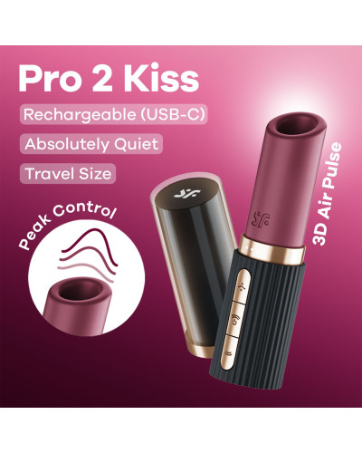 Вакуумний стимулятор Satisfyer Pro 2 Kiss (м'ята упаковка!!!) - Фото №8