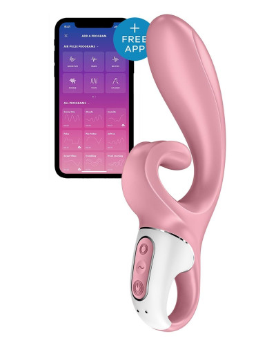 Смарт вібратор-кролик Satisfyer Hug Me Pink (м'ята упаковка!!!) - Фото №1
