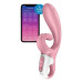 Смарт вібратор-кролик Satisfyer Hug Me Pink (м'ята упаковка!!!) - Фото №1