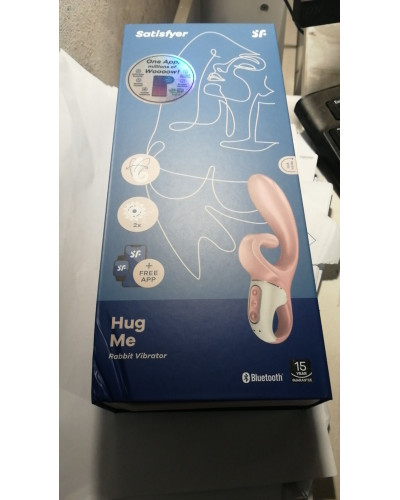 Смарт вібратор-кролик Satisfyer Hug Me Pink (м'ята упаковка!!!) - Фото №2
