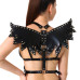 Жіноча портупея Art of Sex - Wings чорна XS-M, екошкіра - Фото №3