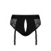 Мереживні трусики для страпона з підв’язками для панчіх Strap-On-Me DIVA HARNESS - XS - Фото №4