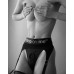 Трусики для страпона з підв’язками для панчіх Strap-On-Me REBEL HARNESS - XS - Фото №9
