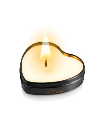 Розпродаж!!! Масажна свічка-серце Plaisirs Secrets Caramel (35 мл) (термін 09.2025) - Фото №3