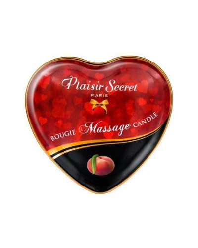 Розпродаж!!! Масажна свічка-серце Plaisirs Secrets Peach (35 мл) (термін 09.2025) - Фото №2