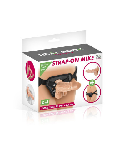 Жіночий страпон-трусики 2в1 Real Body — Mike (м'ята упаковка!!!) - Фото №4