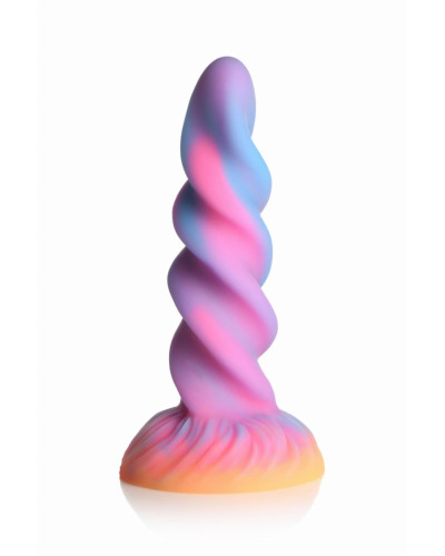 Фентезійний фалоімітатор Creature Cocks Glow-in-the-Dark Unicorn Dildo - Фото №1