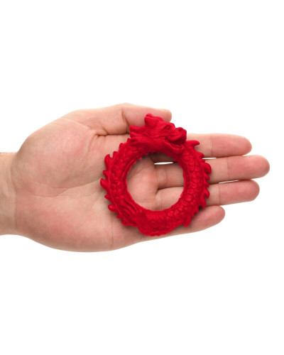 Ерекційне кільце Creature Cocks Rise of the Dragon Silicone Penis Ring - Red - Фото №4