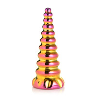 Фэнтезийный фаллоимитатор Creature Cocks Twilight Rainbow Glass Dildo