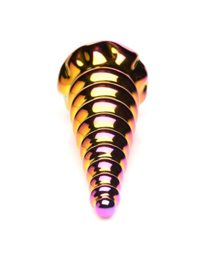 Фэнтезийный фаллоимитатор Creature Cocks Twilight Rainbow Glass Dildo - Фото №3