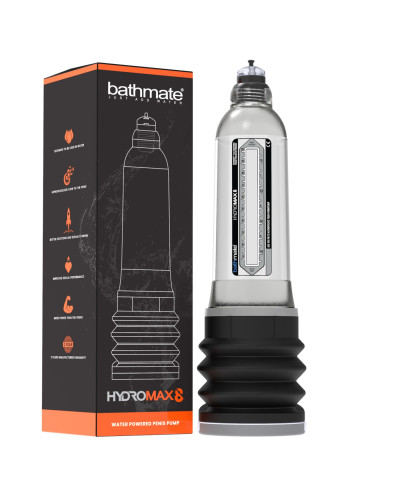 Гидропомпа Bathmate Hydromax 8 Clear, для члена длиной от 15 до 20 см, диаметр до 5,5 см - Фото №2