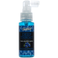 Розпродаж!!! Спрей для мінету Doc Johnson GoodHead DeepThroat Spray - Blue Raspberry 59 мл (термін 11.2025)