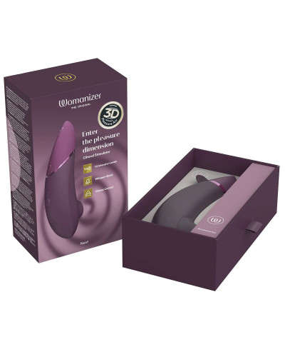 Вакуумний кліторальний стимулятор Womanizer Next Dark Purple - Фото №7