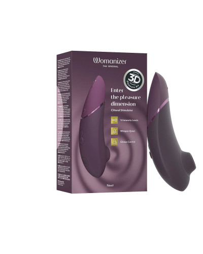 Вакуумний кліторальний стимулятор Womanizer Next Dark Purple - Фото №8