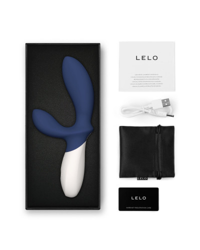 Масажер простати LELO Loki Wave 2 Base Blue, 2 мотори, манливий рух + вібрація - Фото №4