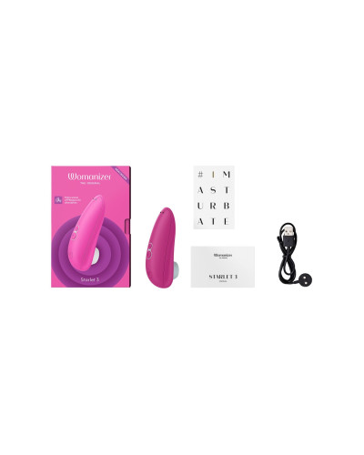 Вакуумний кліторальний стимулятор Womanizer Starlet 3 PINK (м'ята упаковка!!!) - Фото №5