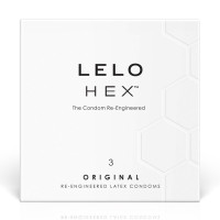 Презервативы LELO HEX Condoms Original 3 Pack (мятая упаковка!!!)
