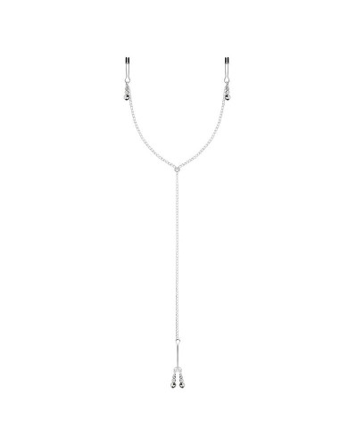 Затискачі для сосків та клітора Bedroom Fantasies: Nipple and Clitoris Clamps - Silver - Фото №3