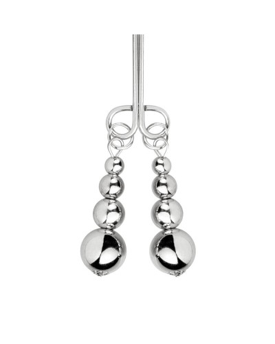 Затискачі для сосків та клітора Bedroom Fantasies: Nipple and Clitoris Clamps - Silver - Фото №6
