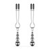 Затискачі для сосків Bedroom Fantasies: Nipple Clamps with Beaded Chain - Silver - Фото №1