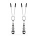 Затискачі для сосків Bedroom Fantasies: Nipple Clamps with Beaded Chain - Silver - Фото №3